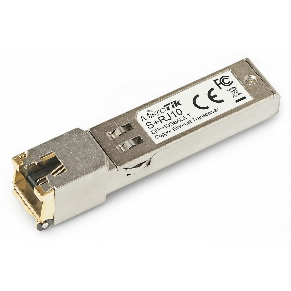 SFP модуль MikroTik S+RJ10, 10G, медный, RJ45, дальность до 200 м